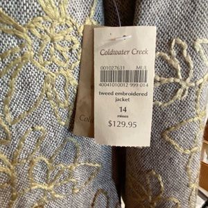 Tweed embroidered jacket